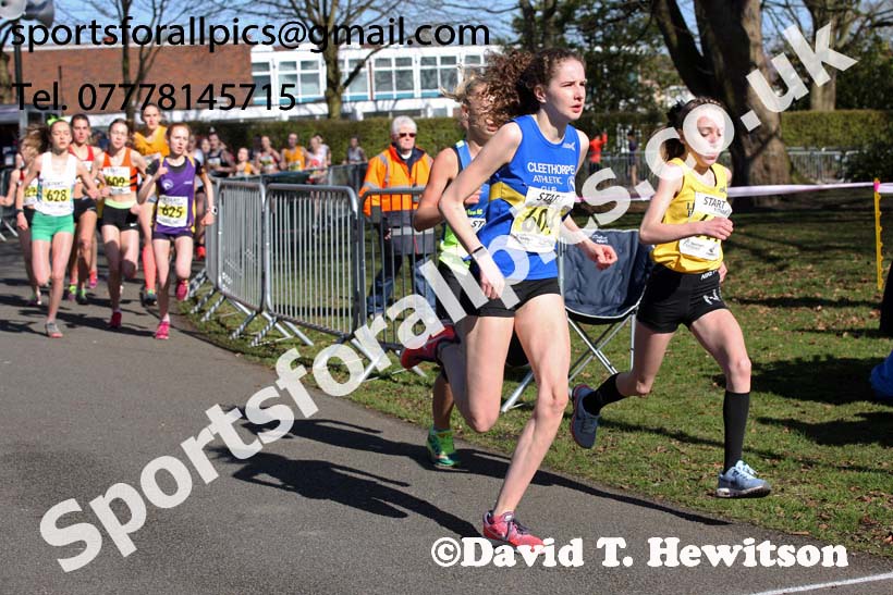 Girls under-15s Northern Athletics 5k Champs., Birkenhead Park. Photo: David T. Hewitson/Sports for All Pics